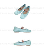 SATIN RIBBON TOE SHOES