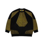 Paneled Mixed Knit Sweater
