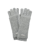 Layered fingerhole knit gloves