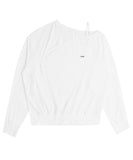 Twisted Button-Up Sweatshirt