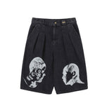 DHM MUIL Washed Denim Bermuda Shorts