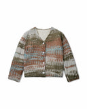 Reversible Gradation Wool Cardigan