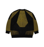 Paneled Mixed Knit Sweater