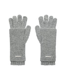 Layered fingerhole knit gloves