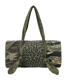 Pattern Mixed Duffle Bag