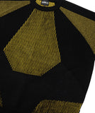 Paneled Mixed Knit Sweater