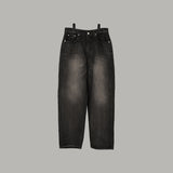 Slab black wide jeans