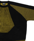 Paneled Mixed Knit Sweater