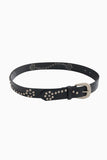 Star stud leather belt