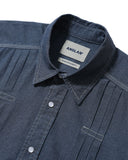 [AG] Pleated Chambray Shirt
