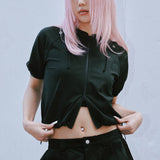 FLOWER EYELET HOOD JACKET