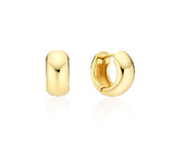 Champagne Full Moon Silver Grip One Touch Earrings