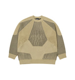 Paneled Mixed Knit Sweater