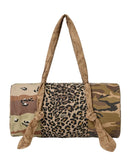 Pattern Mixed Duffle Bag