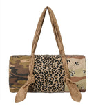 Pattern Mixed Duffle Bag