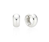 Champagne Full Moon Silver Grip One Touch Earrings