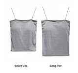[U-BASIC] 2TYPE Soft Tube Top Sleeveless (With Cup)