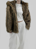 Riven Fur Hooded Jacket