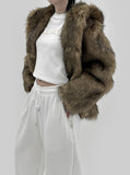 Riven Fur Hooded Jacket