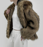 Riven Fur Hooded Jacket