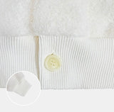 Winter high-neck angora cardigan