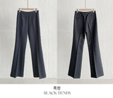 Sello bootcut denim slacks pants