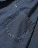 [AG] Pleated Chambray Shirt