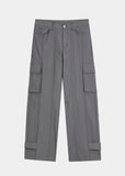 HEM BUTTON UTILITY CARGO NYLON PANTS