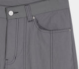 HEM BUTTON UTILITY CARGO NYLON PANTS