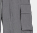 HEM BUTTON UTILITY CARGO NYLON PANTS