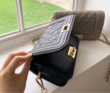 Chencid Quilted Cowhide Mini Shoulder Bag