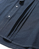 [AG] Pleated Chambray Shirt