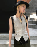 PIGMENT SLIT SLEEVELESS