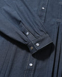 [AG] Pleated Chambray Shirt