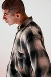CUT OFF FLANNEL CHECK SHIRT