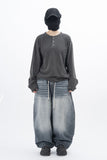 Moriah Henley Neck Dyeing Long Sleeve T-Shirt