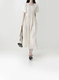 Salmon Smoke Linen One Piece