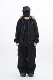 Rebe Raccoon Hooded Zip-Up