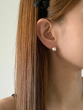 [Silver 925] Matt Hera ball earrings