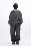 Black Cat Mood Pigment Sweatshirt