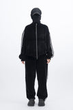 Stua Velour Velvet Set-Up Sweatpants