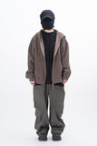 Ard Two Way Pigment Hooded Zip-Up
