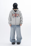 Vintage UK Fleece Hooded Zip Up