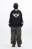 Vesper Grunge Hooded Zip-Up