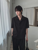 Chloe Stan Collar Half Crop Blazer