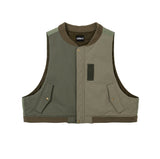 Fourfold Nylon Mixed Bomber Vest