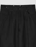 MIXED KNIT WIDE PANTS