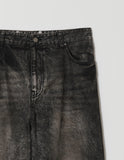 DART BRUSH WIDE DENIM PANTS