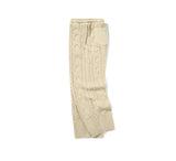 CABLE KNIT WIDE PANTS