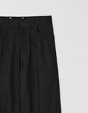 MIXED KNIT WIDE PANTS